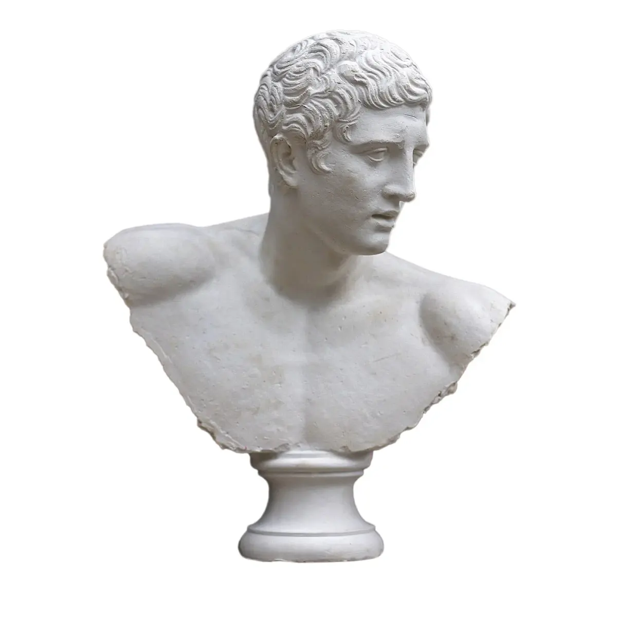 Bust of Discobolus White Plaster Sculpture