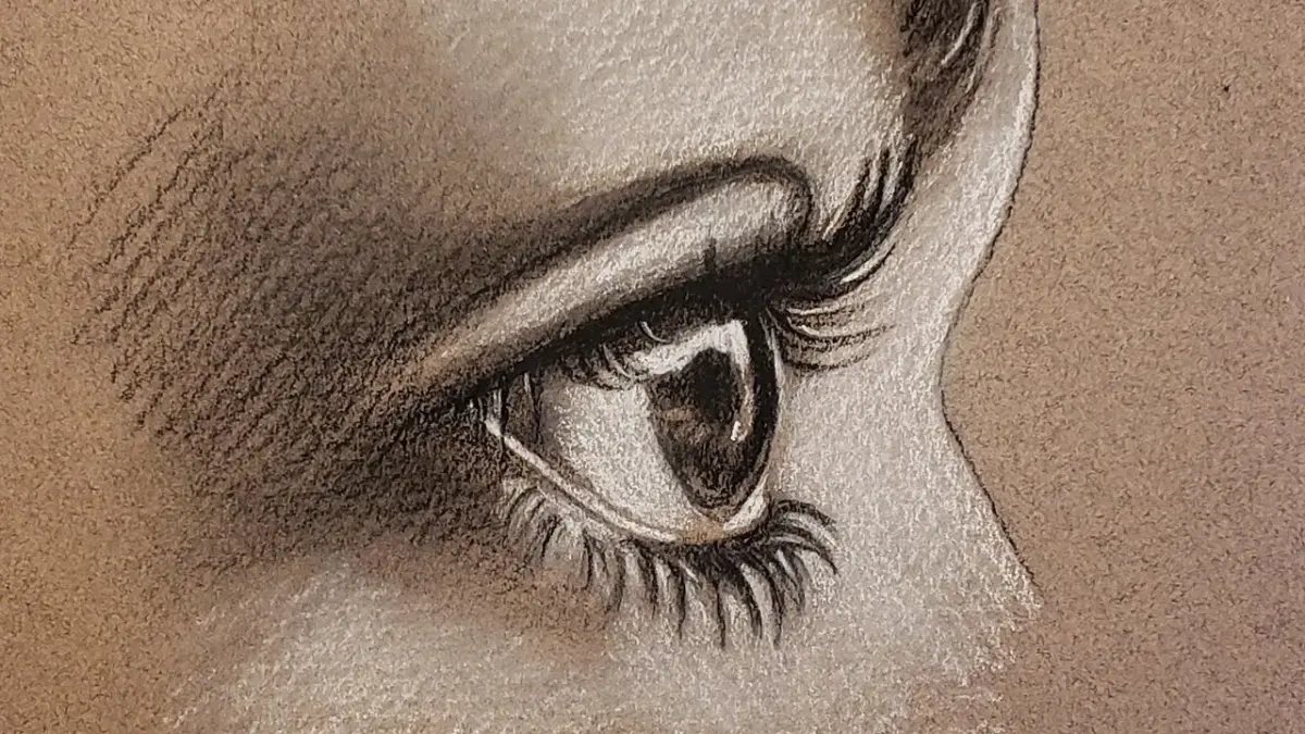 Video-How to Draw an Eye-Side View