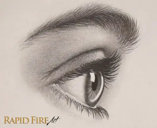 How Draw a Realistic Eye From the Side