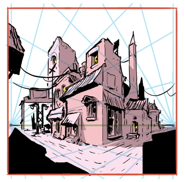 Bring Sketches to Life with Two-Point Perspective!