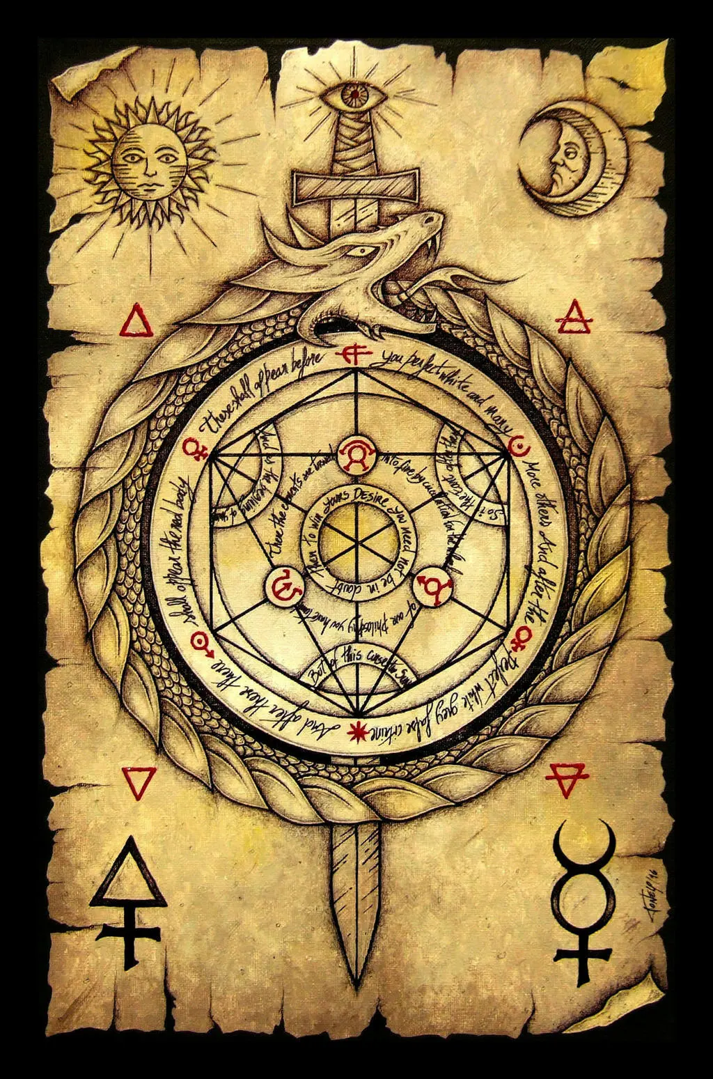 Circle symbolism and the Ouroboros