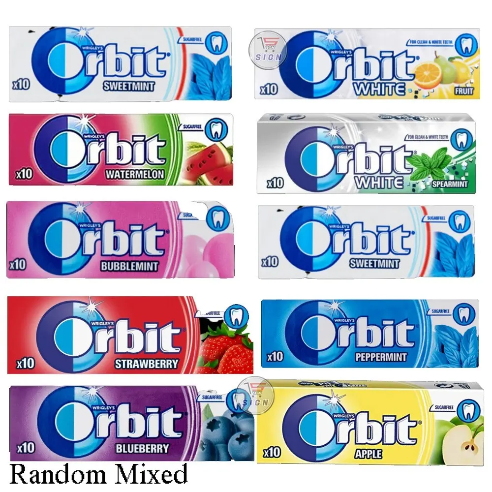 Wrigleys orbit chewing gum sugar free Random mixed 10 Perfect Chewing gum