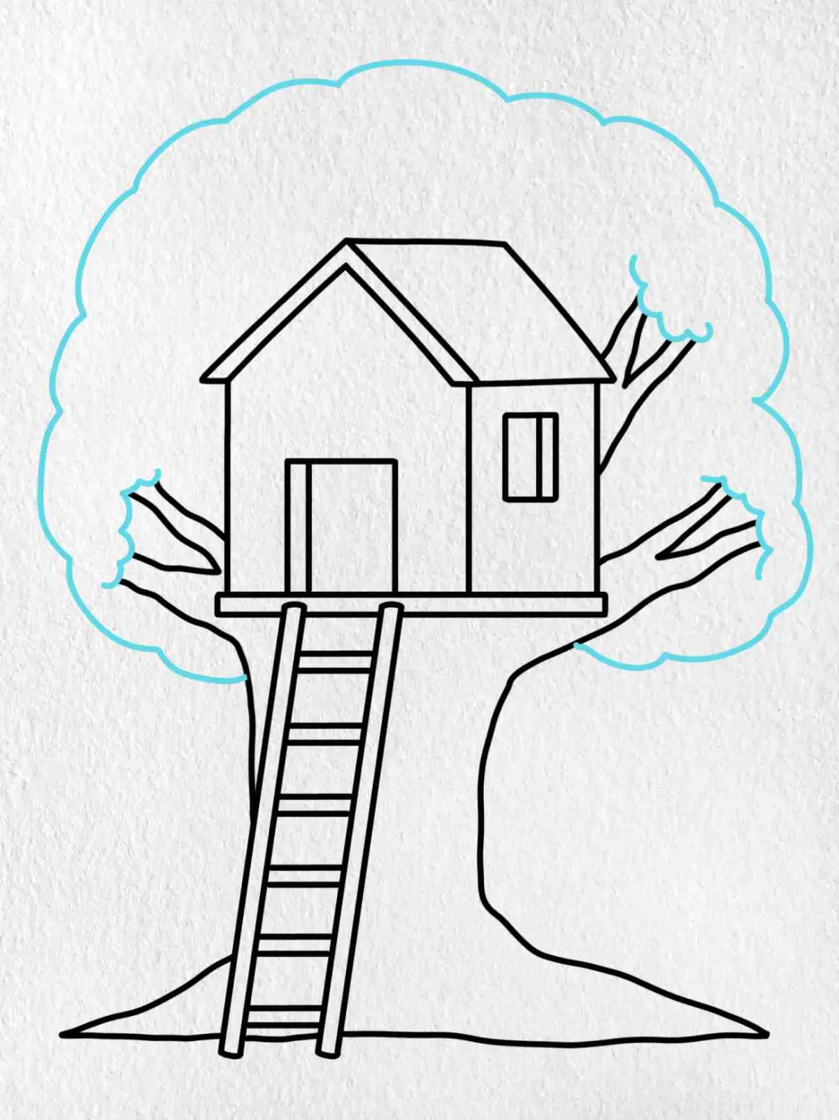 How to Draw a Treehouse