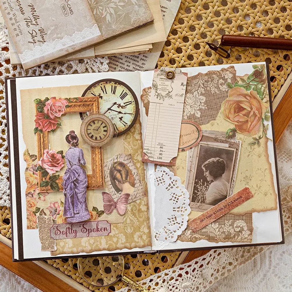 Gentle Wind Vintage Scrapbook Paper