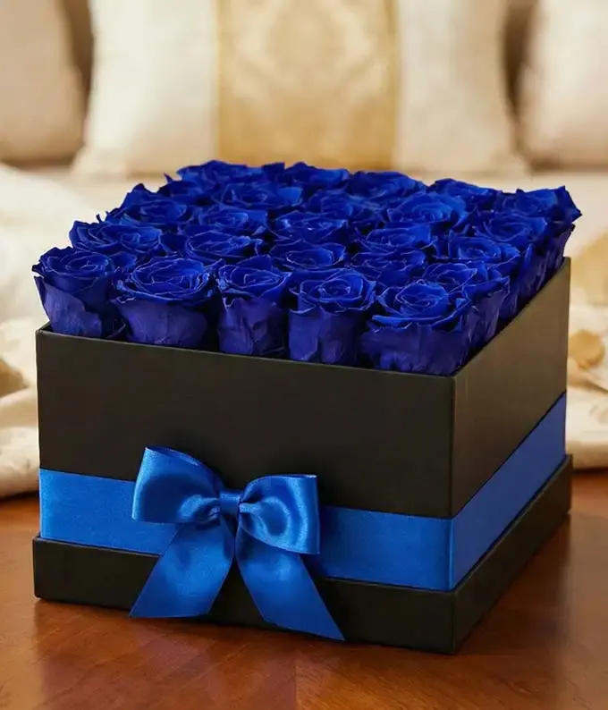 Luxury Sapphire Forever Roses