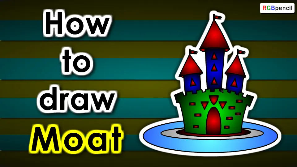 How to draw Moat step by step easy drawing for kids