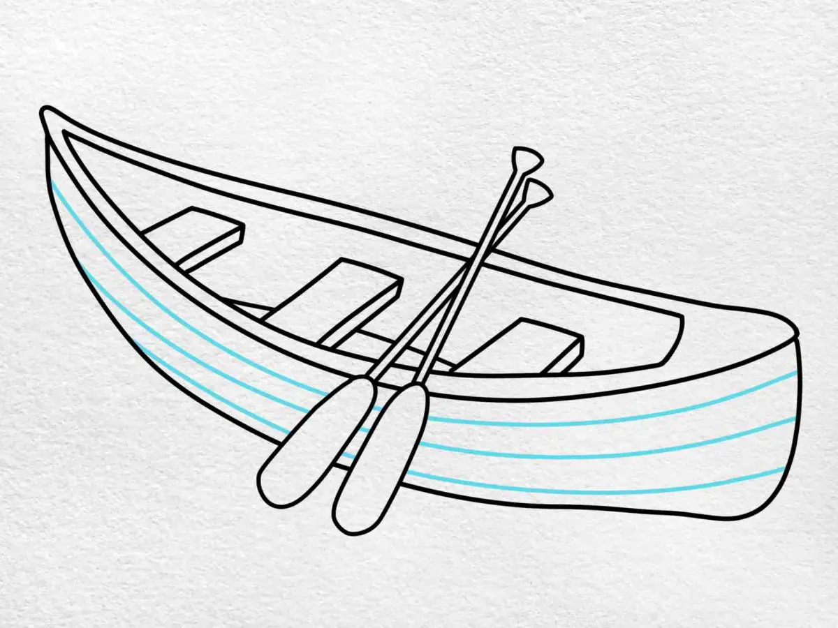 How To Draw A Canoe