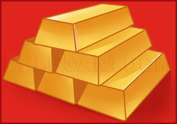 How To Draw Gold, Drawing, Step by Step, by Dawn