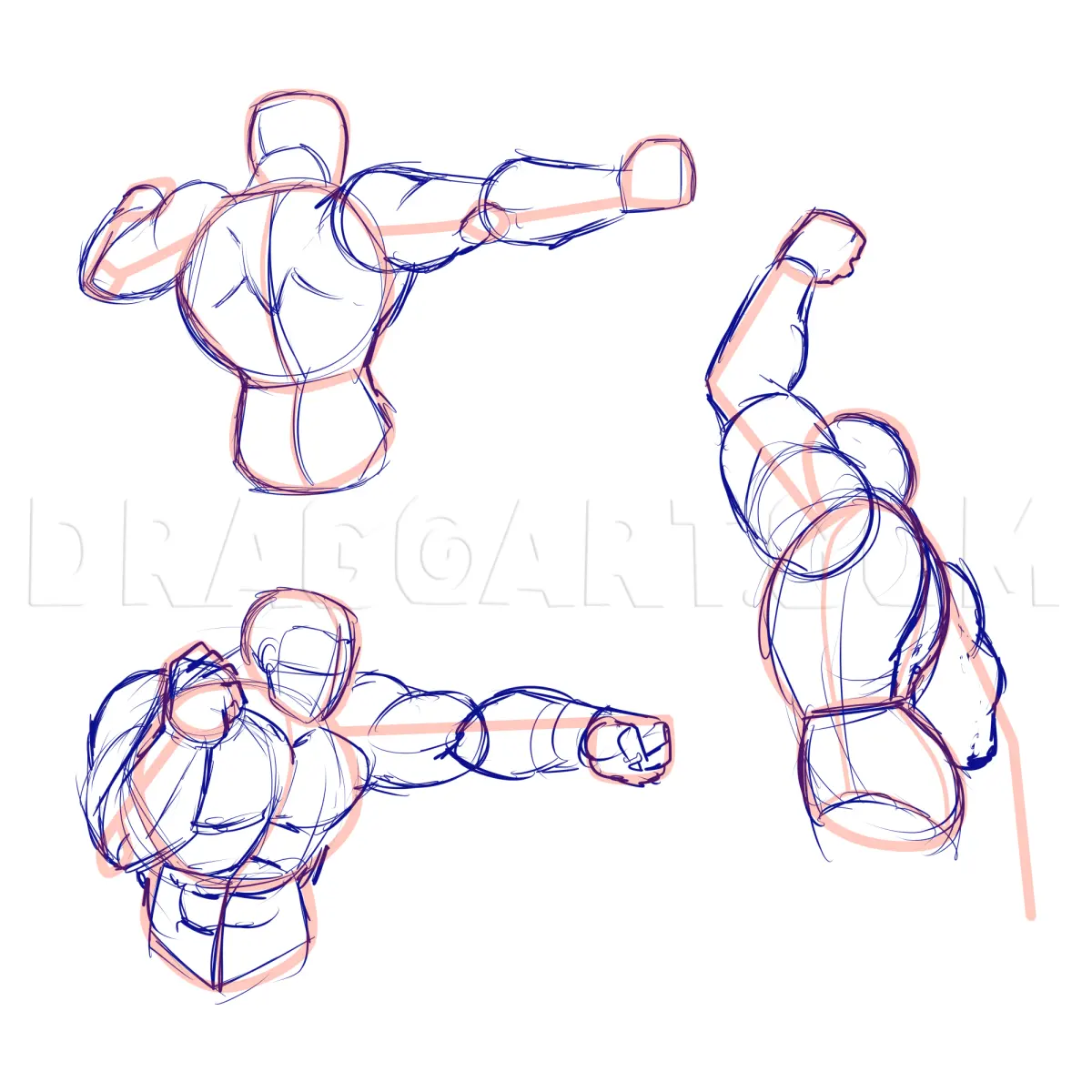 How To Draw Action Poses, Drawing, Step by Step, by KingTutorial