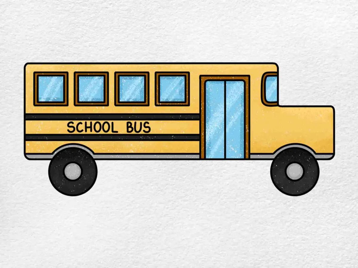 How to Draw a School Bus