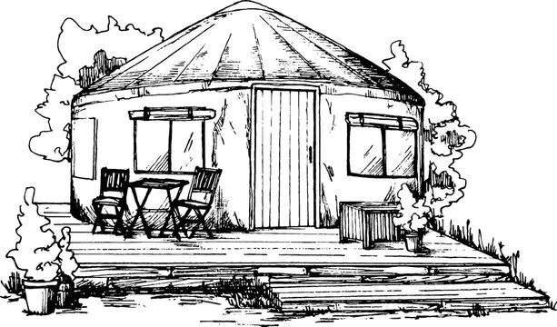 Yurt Drawing