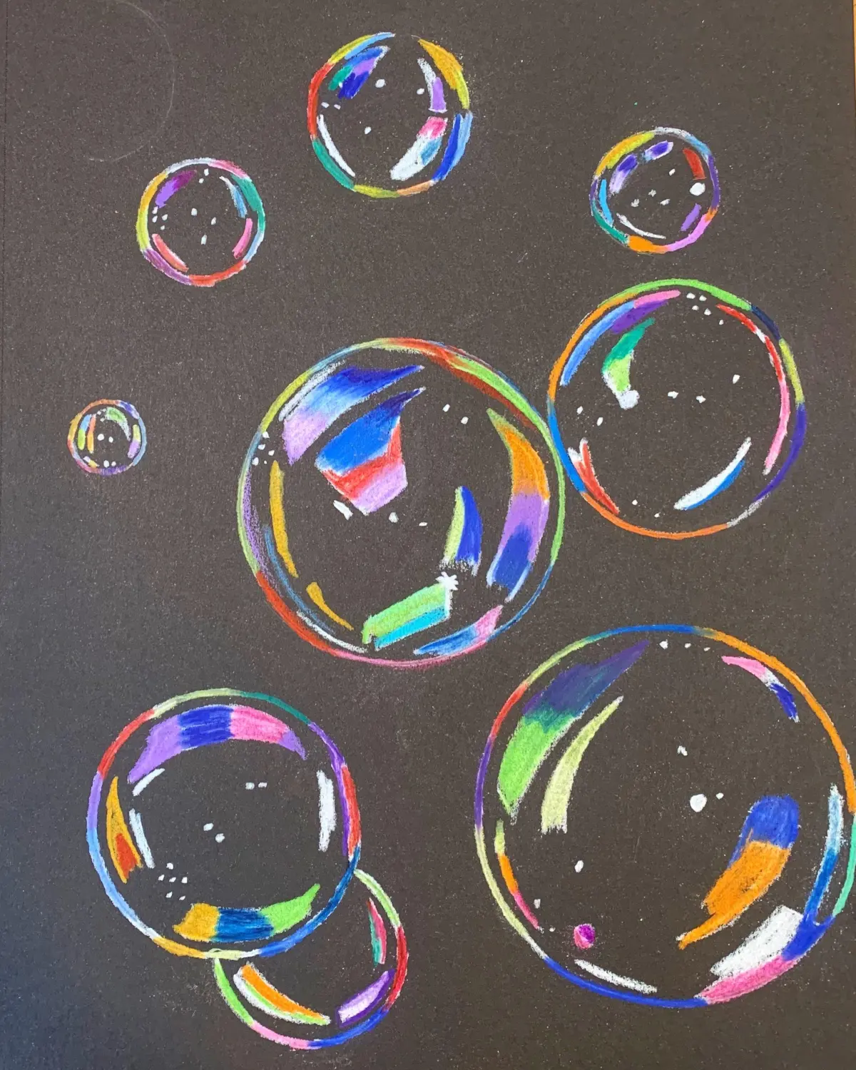 Drew bubbles a few months ago, here's a second attempt at it