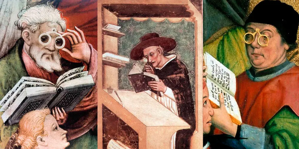 When were eyeglasses invented?