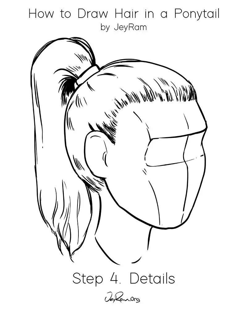 How to Draw Hair in a Ponytail: Easy Tutorial for Beginners