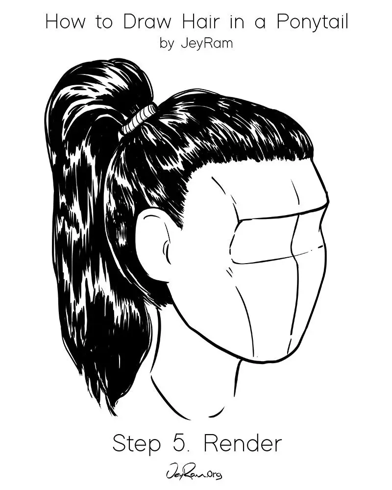How to Draw Hair in a Ponytail: Easy Tutorial for Beginners