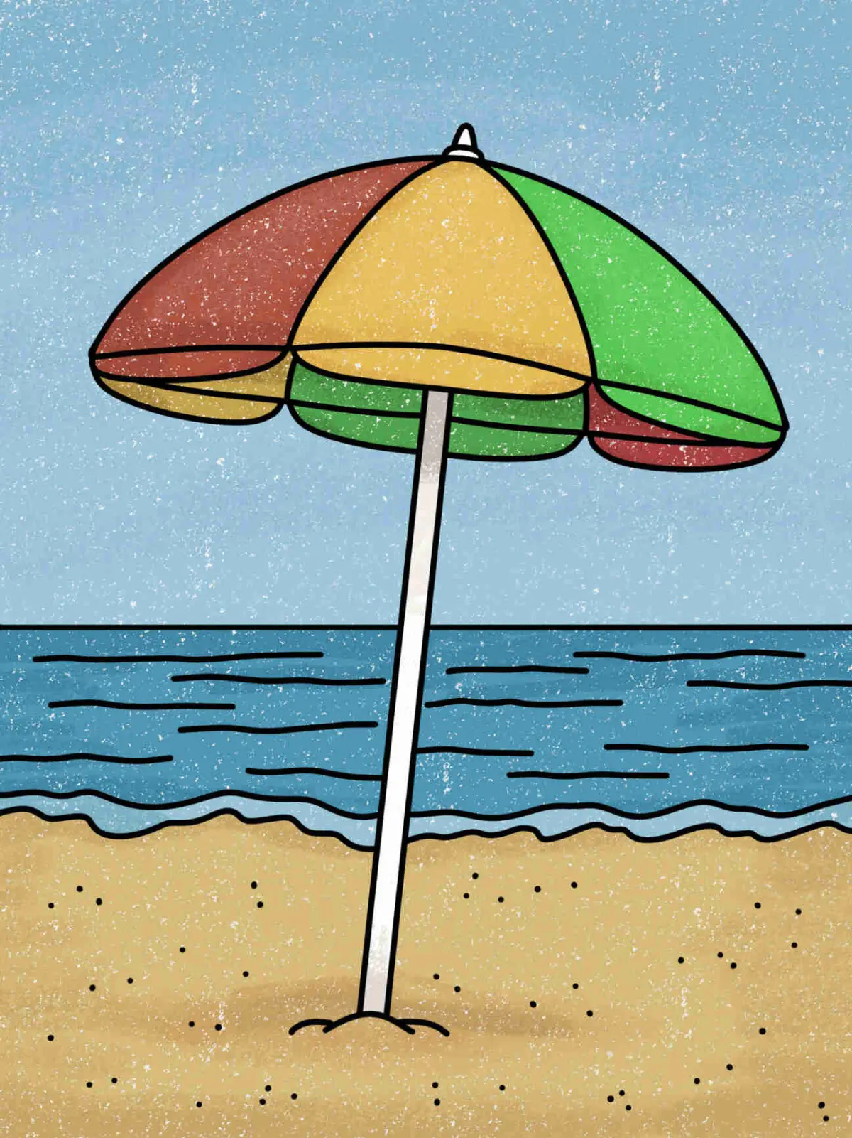 How to Draw an Umbrella
