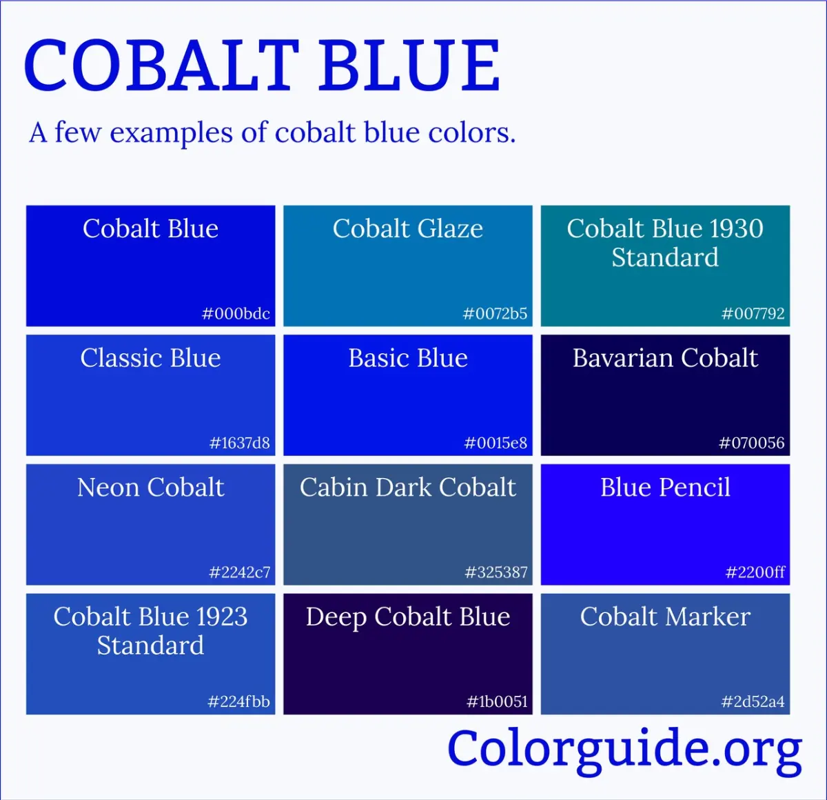 What is Cobalt Blue? (42 Colors)