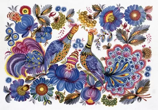 Petrykivka painting is a Ukrainian decorative-ornamental style of the 19th-21st centuries