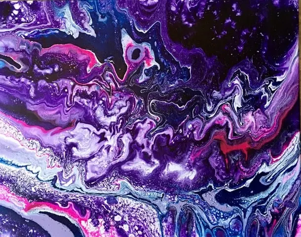 Exploring Purple in a Pour: Part Three AcrylicPouring.com