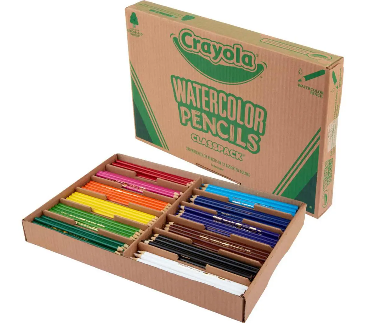 Watercolor Pencils Classpack, 240 Count, 12 Colors