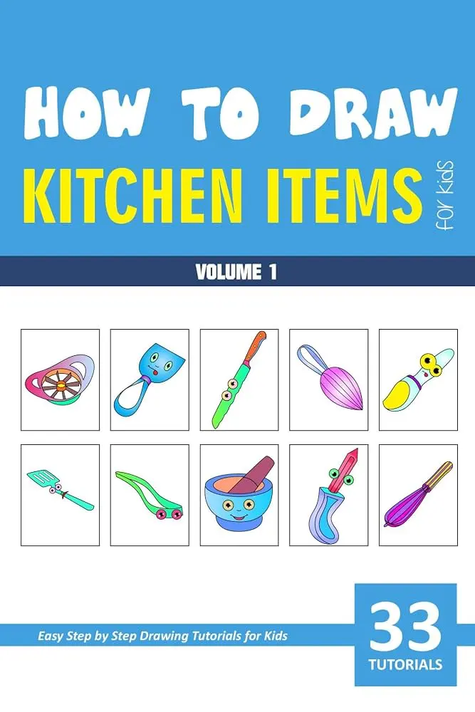 How to Draw Kitchen Items for Kids