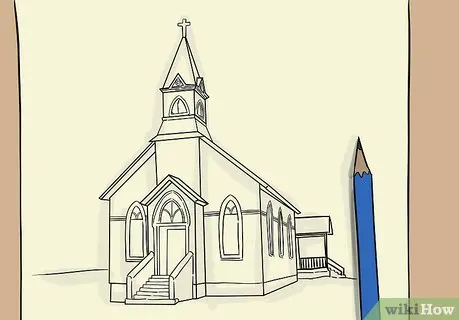 How to Draw a Church: 8 Steps (with )