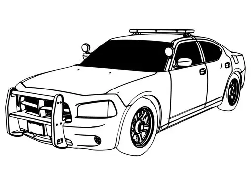 Police Car Drawing