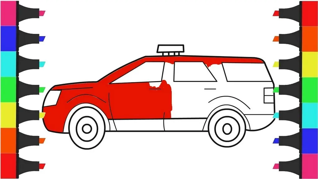 Police Car Coloring Pages