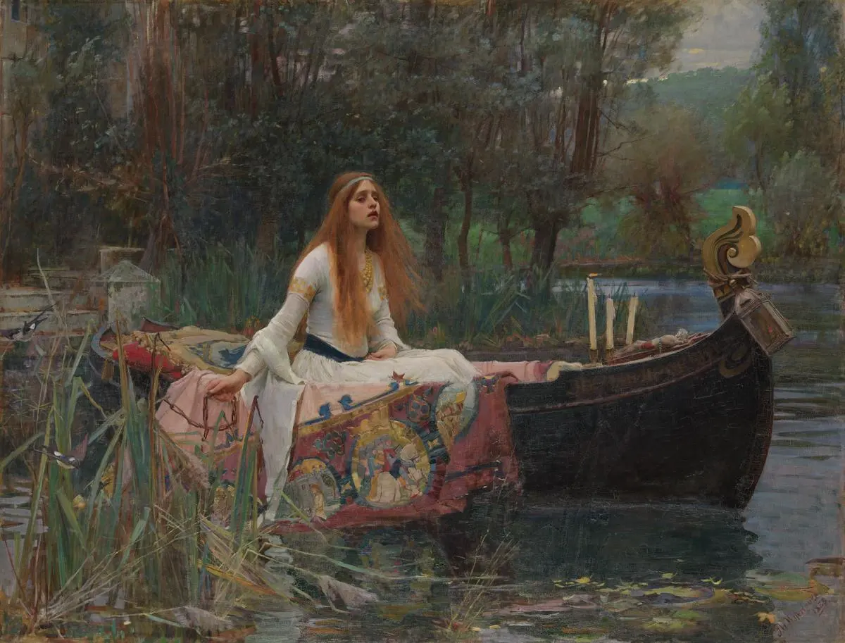 The Lady of Shalott', John William Waterhouse, 1888