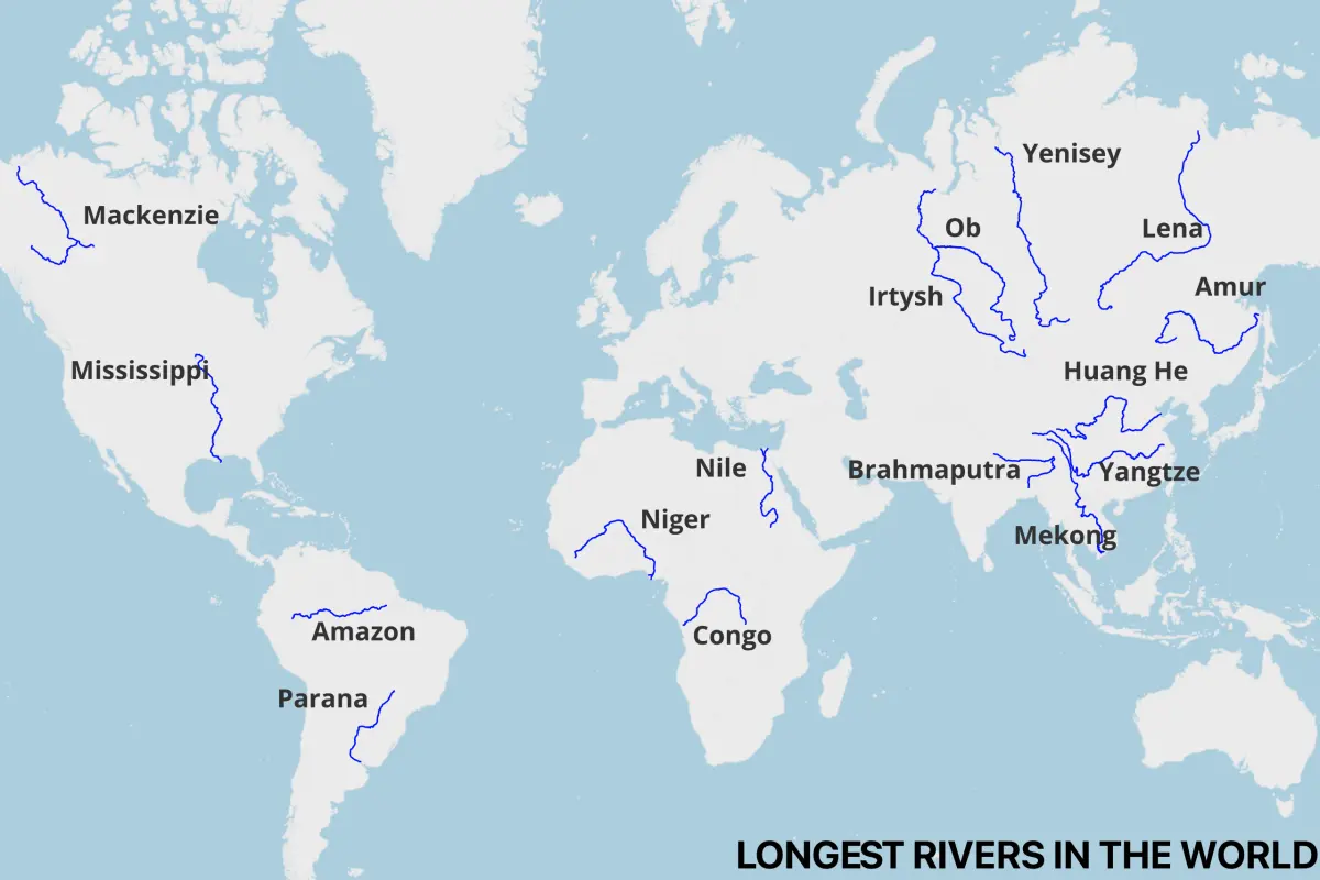 15 Longest Rivers in the World