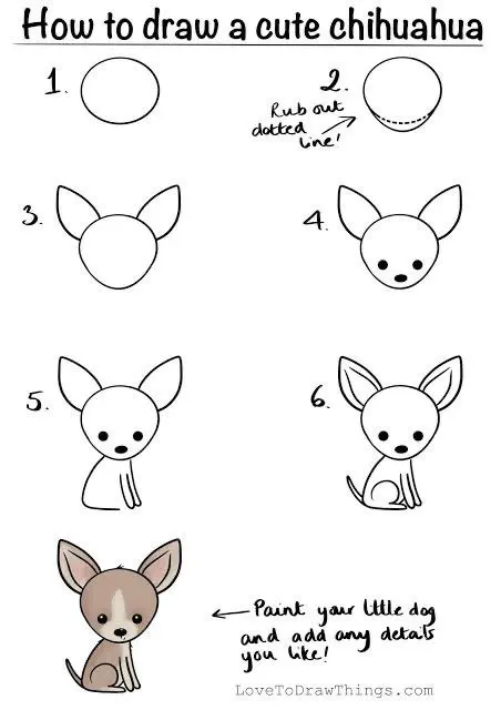 How to Draw Cute Chihuahuas