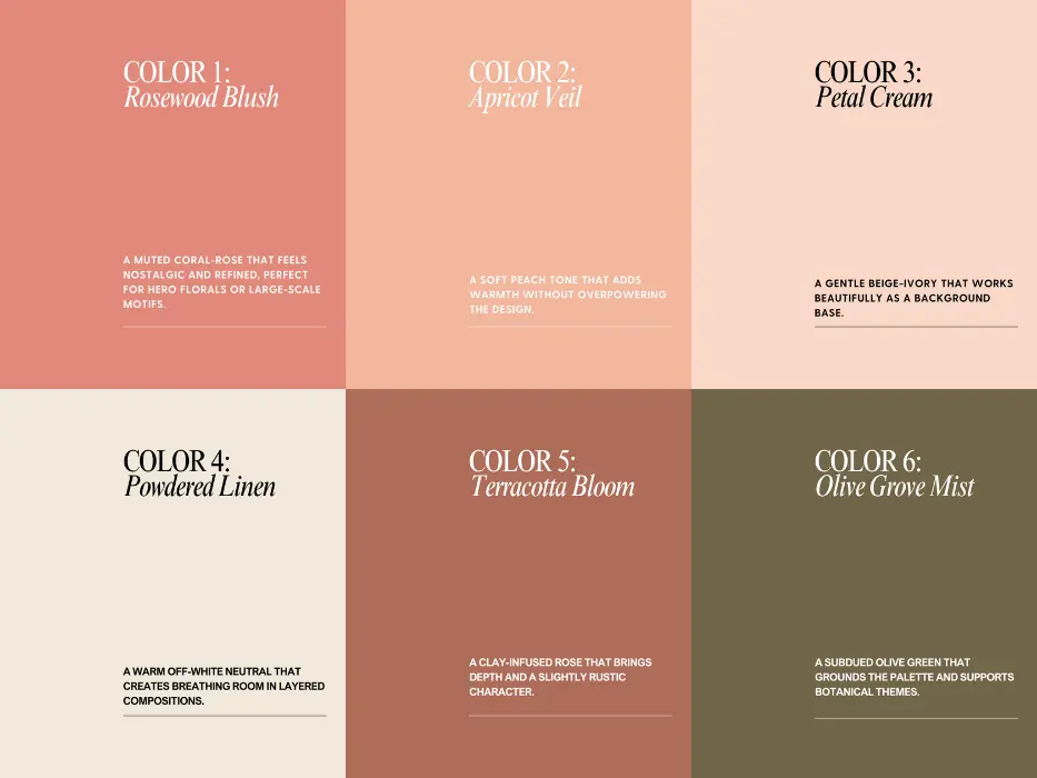 Color Palettes for Surface Pattern Designers