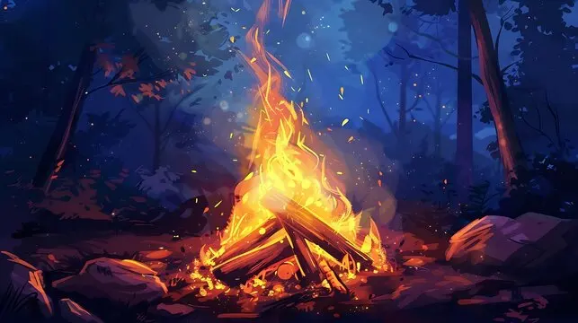 Campfire Drawing