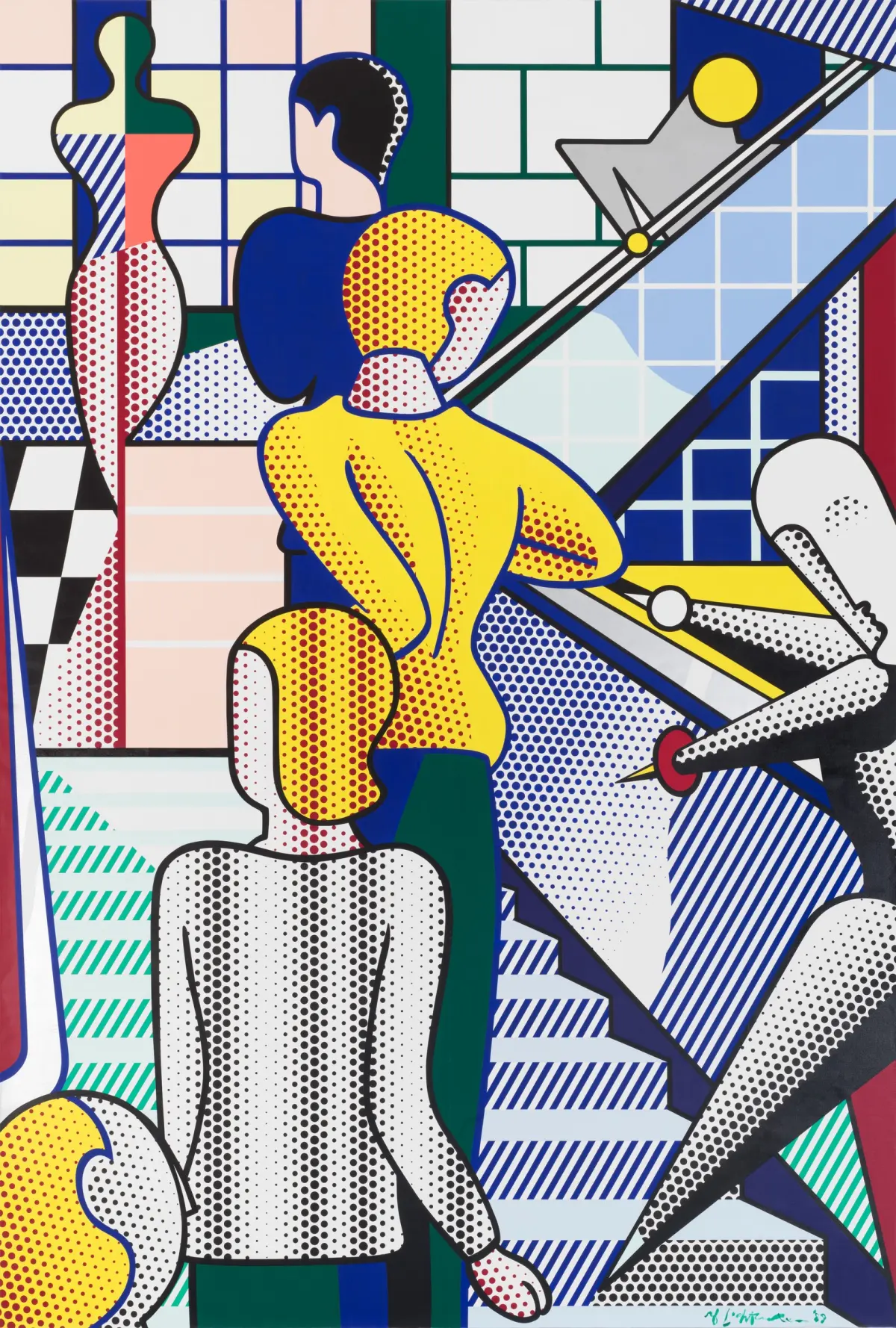 Roy Lichtenstein: Bauhaus Stairway Mural, 555 West 24th Street, New York, September 9, 2023–July 19, 2024
