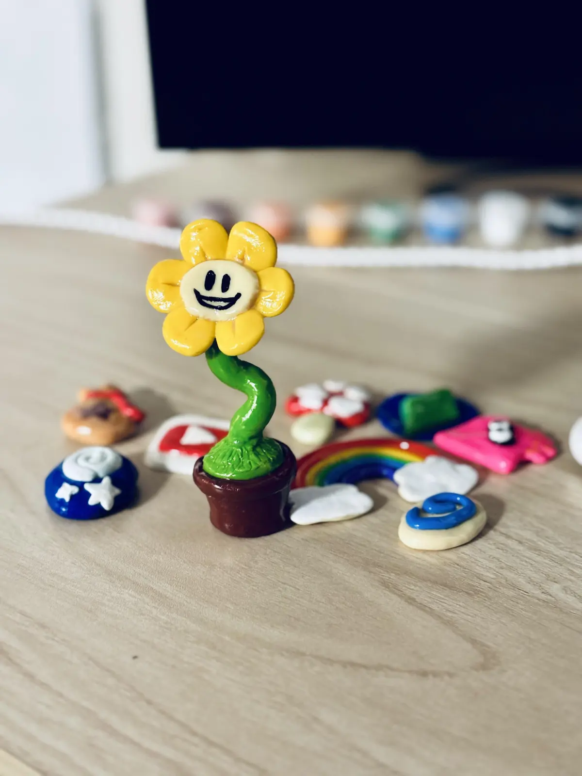 My first polymer clay creations