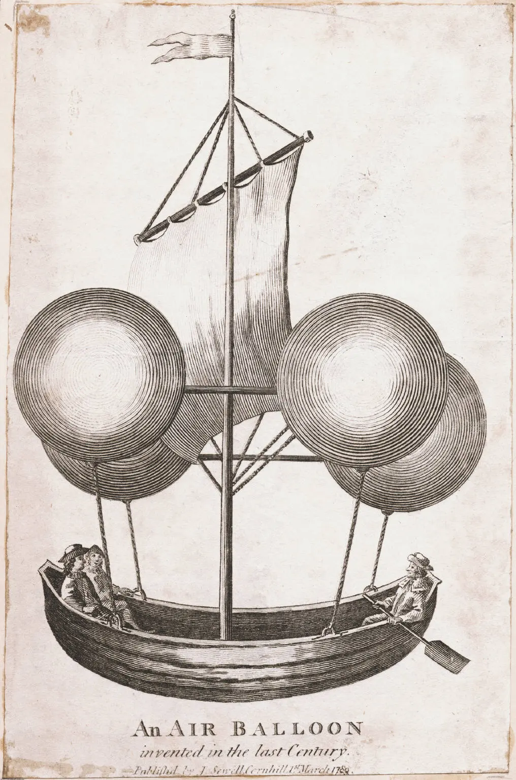 First successful manned hot air balloon launched in America
