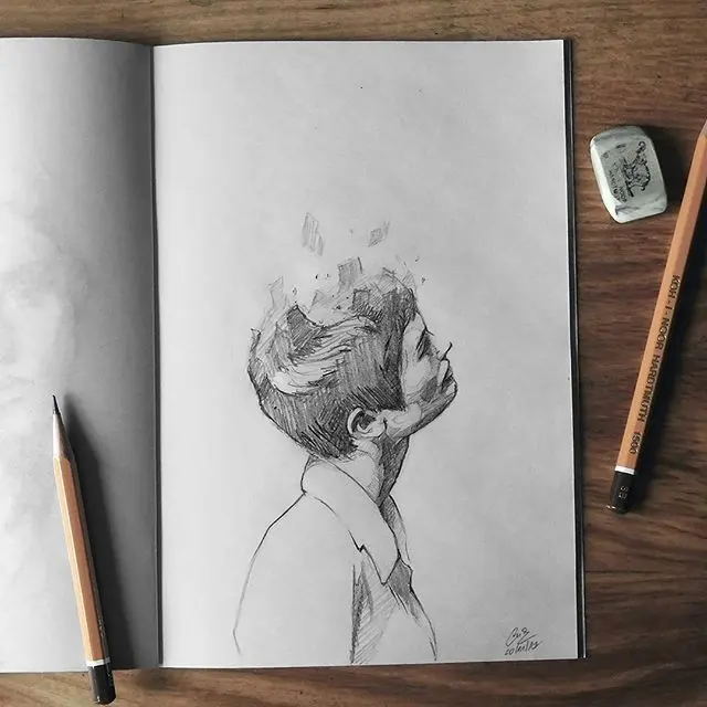 Sketchbook #face #portrait #hair #figure #sketch #sketching #sketchbook # paper #pencil #draw #drawing #art #a