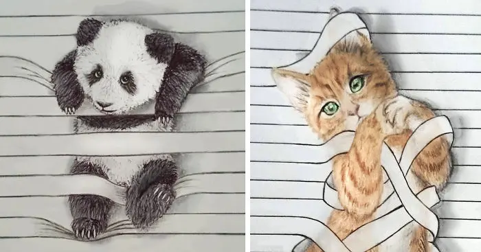 I Draw Animals That Don't Want To Stay Between The Lines