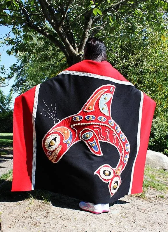 Button Blanket created by renowned Haida artist Hazel Simeon