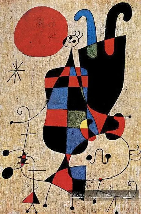 Joan Miró, Spanish painter, surrealist paintings