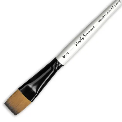 Simply Simmons Flat Wash Multi-Media Brush, 1/2 inch