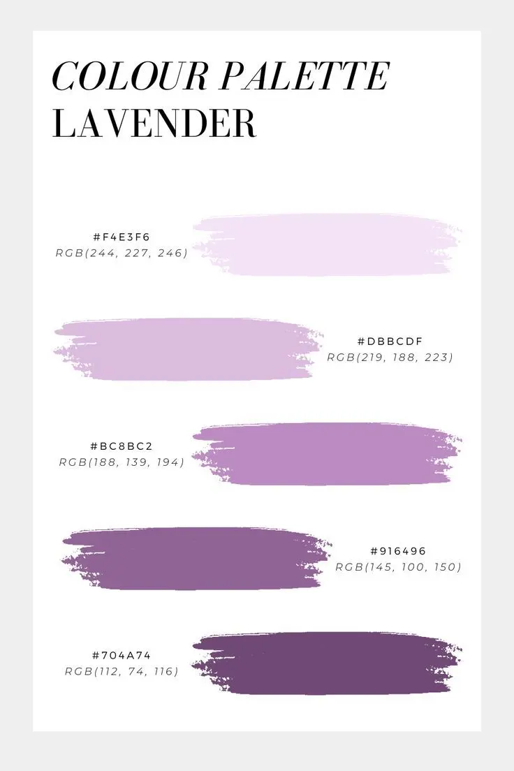 What colors go with lavender