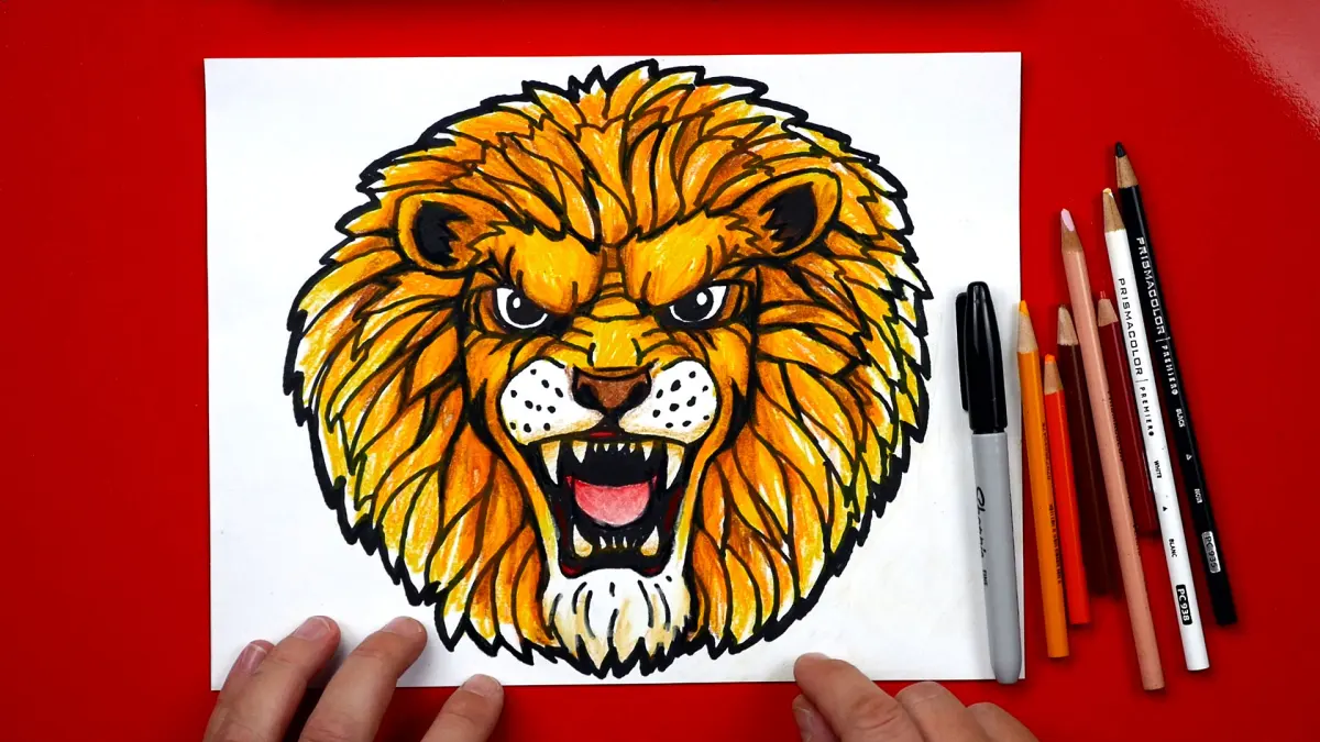 How To Draw A Realistic Lion