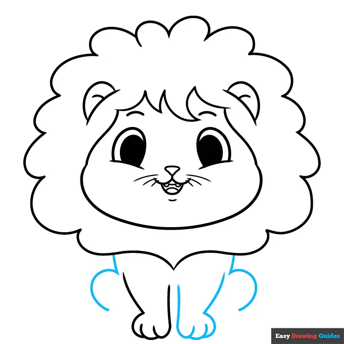 How to Draw a Cute Lion for Kids