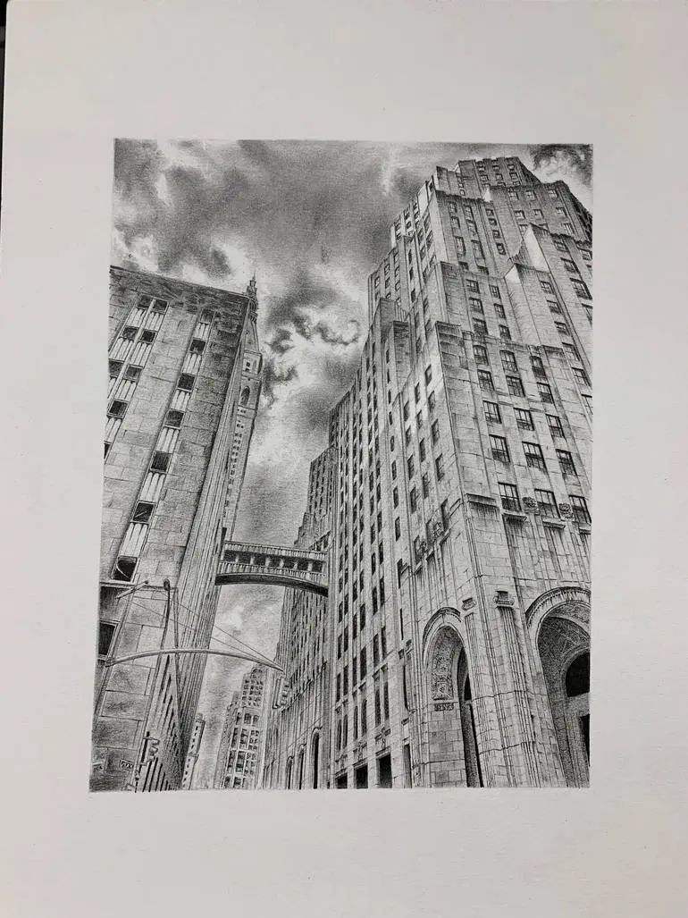 skyscraper Drawing by Marc Canto