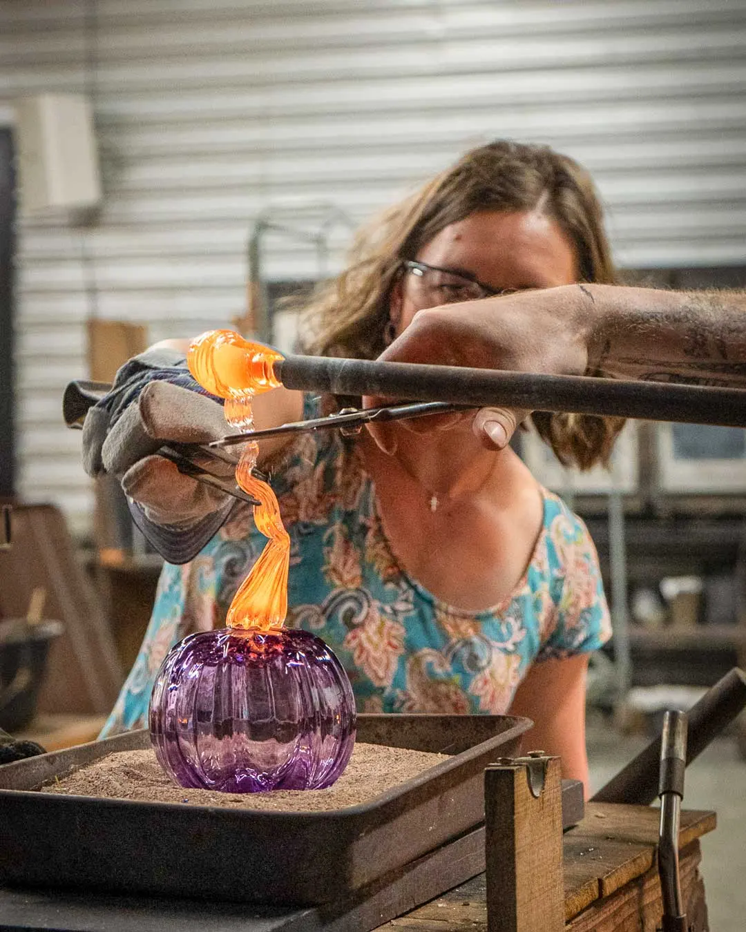 Make A Glass Pumpkin