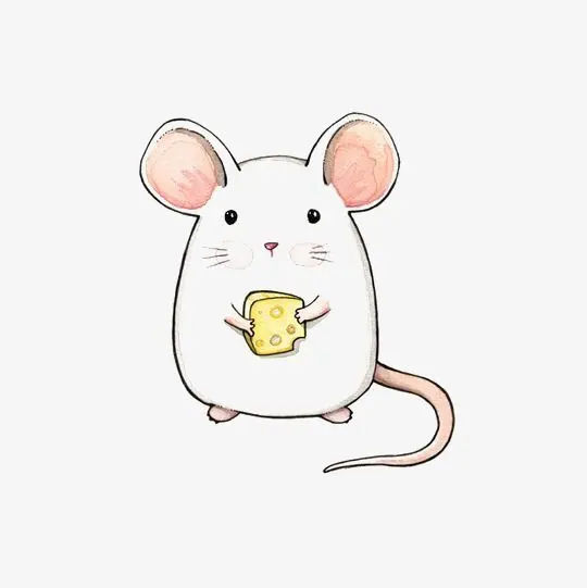 Mice , Hand Painted Mouse, Cartoon Mouse, Animal Transparent Background