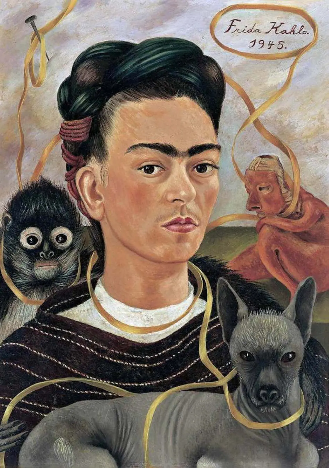 Analyze and understand the style of the Frida Kahlo paintings