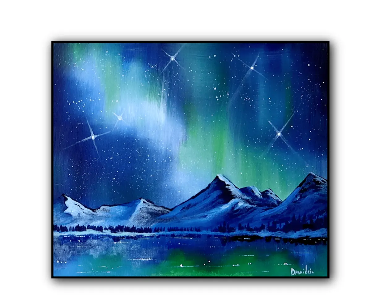 Paint northern lights acrylic paint — image 3