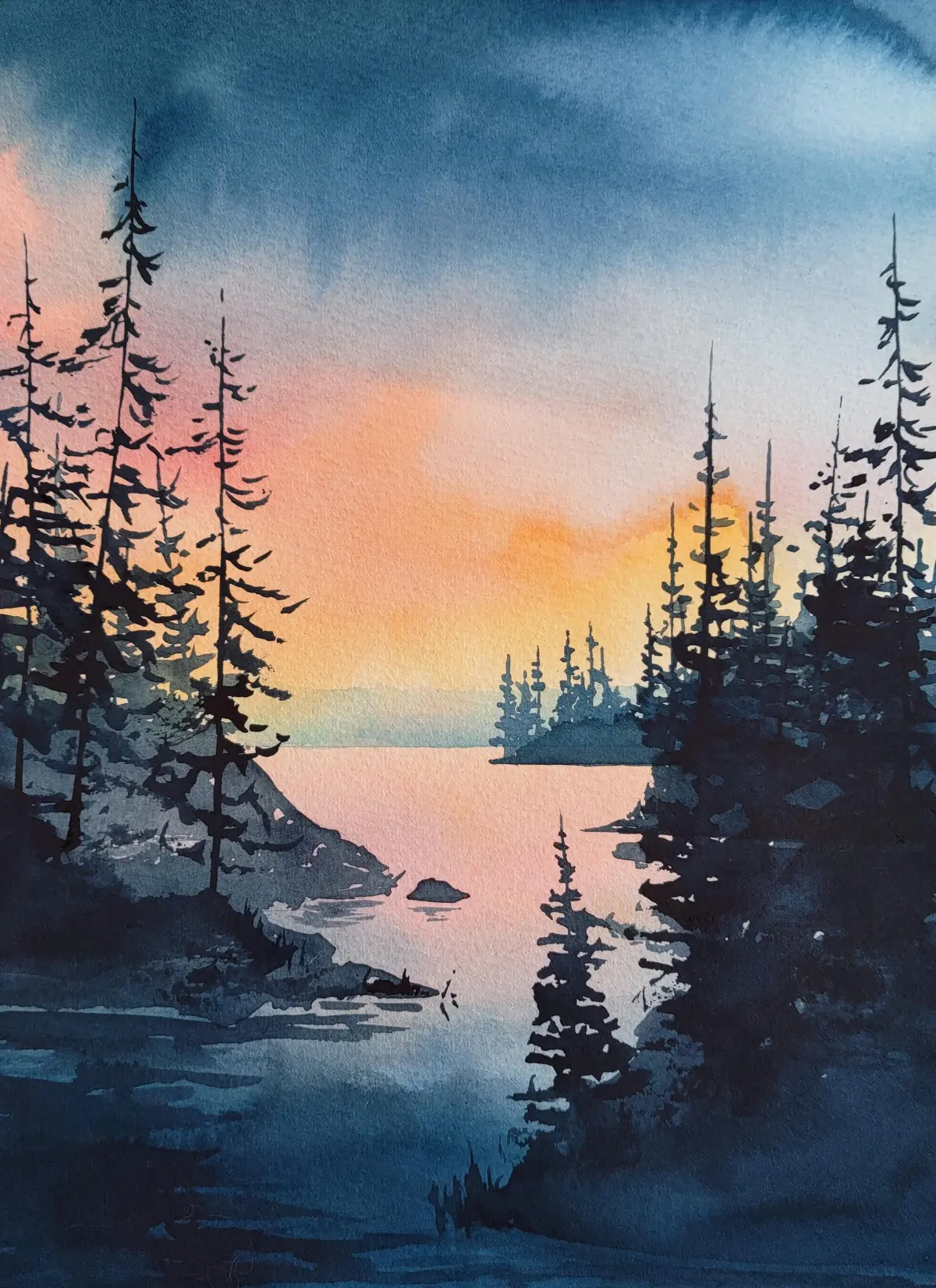 Landscape painting painted by me🙂